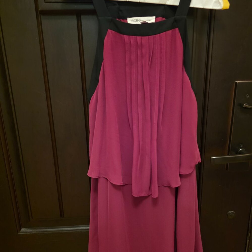 BCBG Layered Party Dress Sleeveless